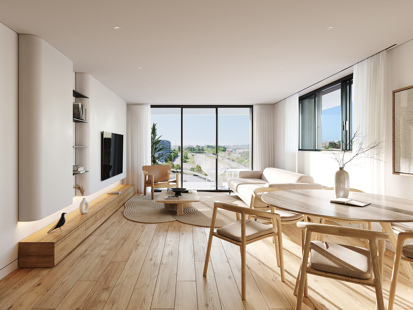 Astro Emanuelle Sul Fotografia: Sala de Estar do Apartamento